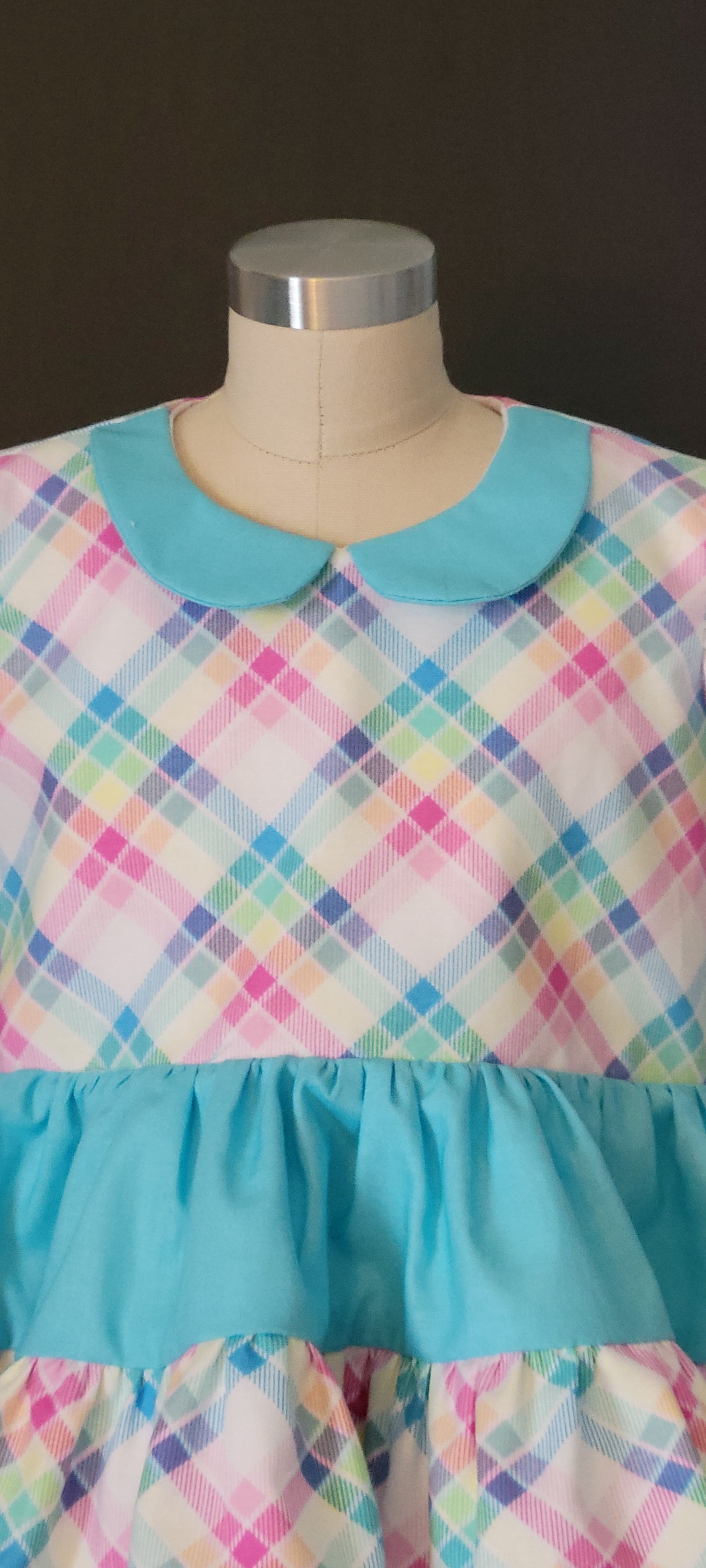 Pastel Check Plaid Dress