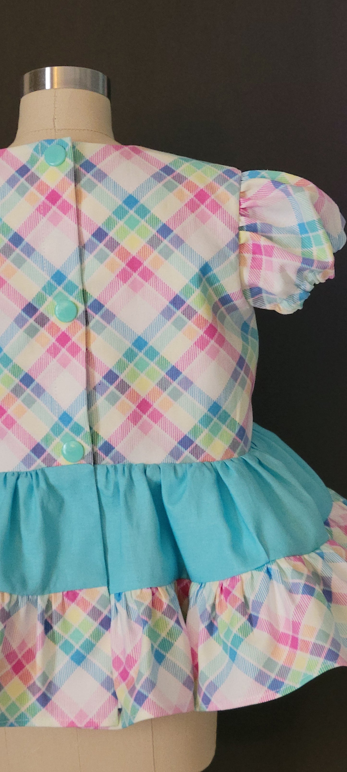 Pastel Check Plaid Dress