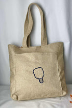 Load image into Gallery viewer, Blue & Beige Pickleball Tote Bag