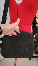 Load image into Gallery viewer, Signature Upcycled Denim Crossbody Bag