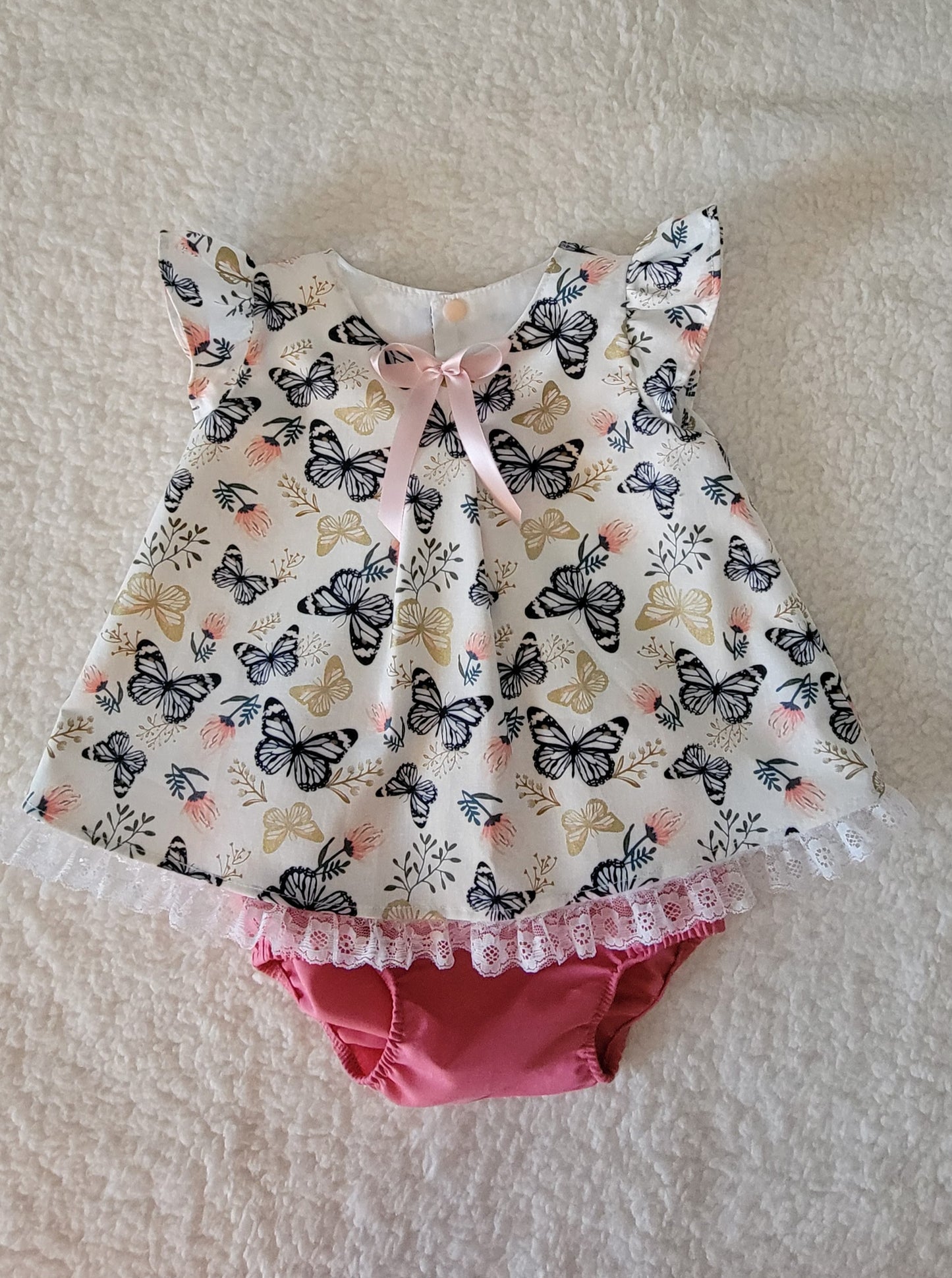 Flying Butterflies Dress Set