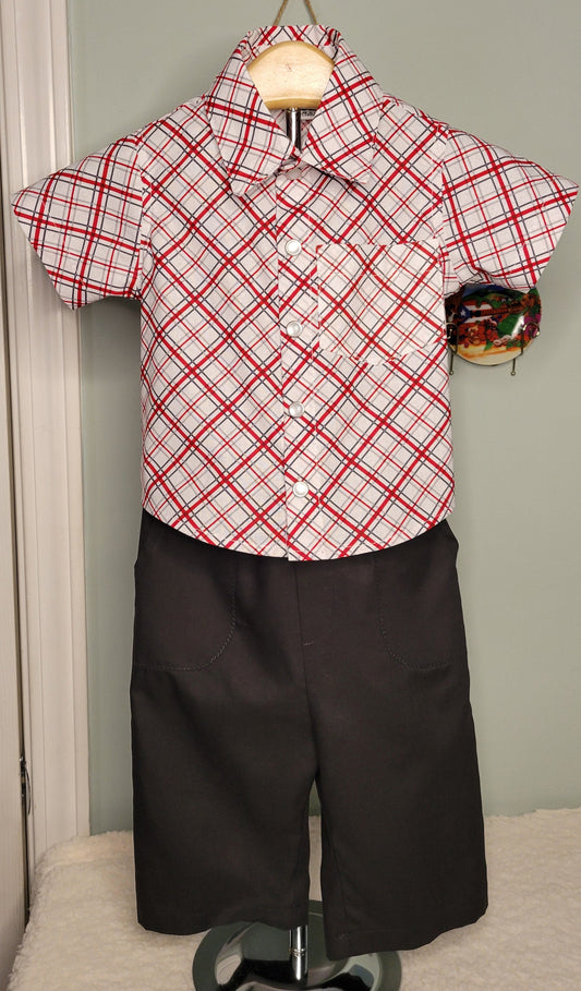 Luigi Style Shirt and Pants Set