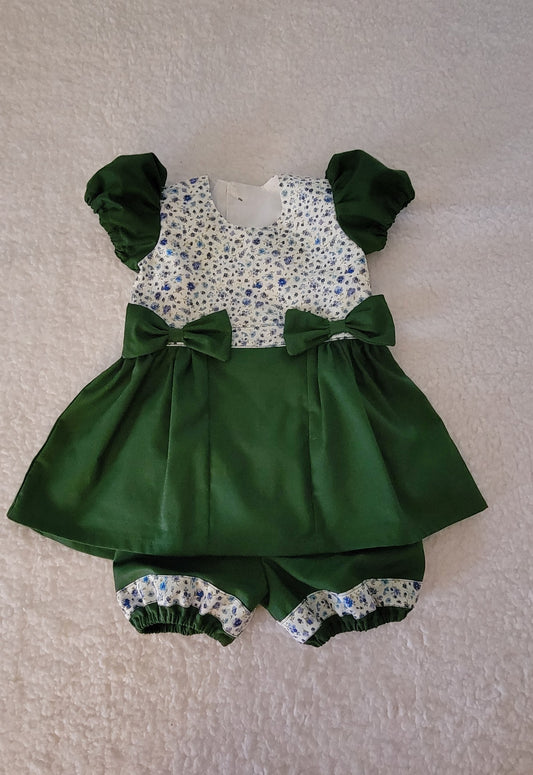 Bowie Green Dress Set