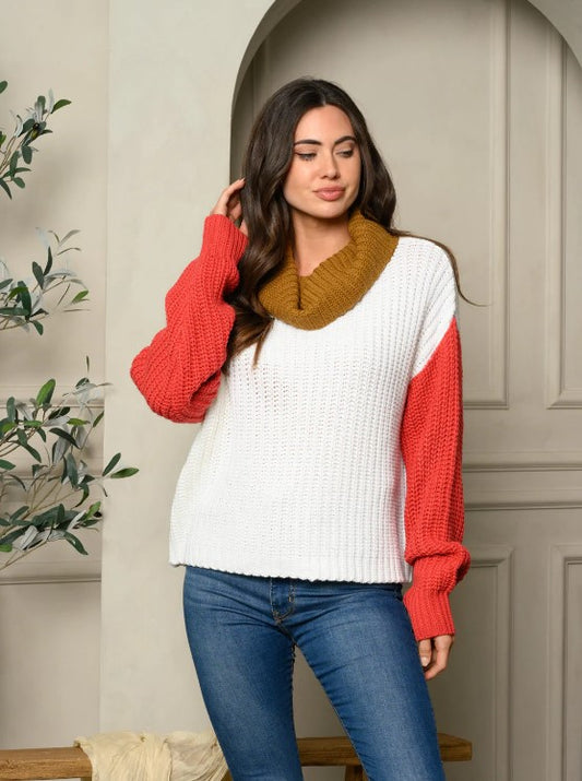 Fall Three Color Sweater