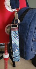 Load image into Gallery viewer, Round Upcycled Crossbody Denim Bag
