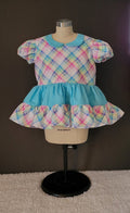 Pastel Check Plaid Dress