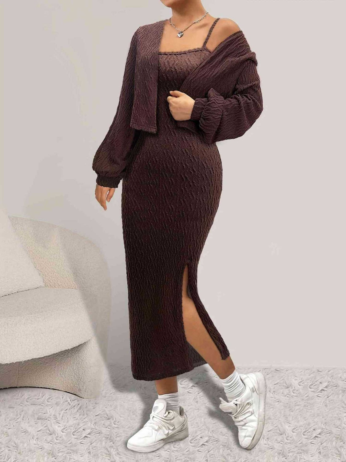 Ramasky Cardigan and Dress Set