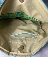 Load image into Gallery viewer, Royal Blue &amp; Green Crossbody Bag
