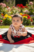 Baby in garden