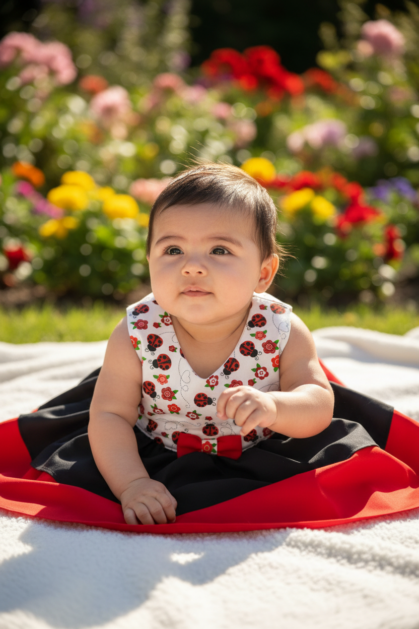 Baby in garden