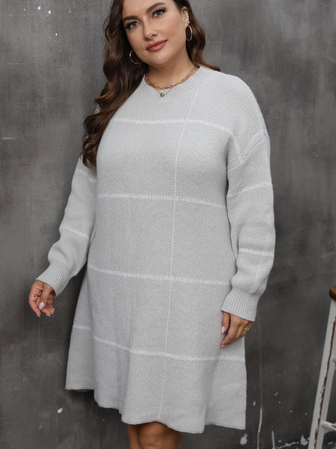 Janice Plus Size Sweater Dress