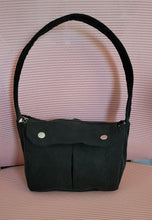 Load image into Gallery viewer, Mini Upcycled Flower Denim Bag
