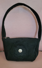 Load image into Gallery viewer, Mini Upcycled Flower Denim Bag
