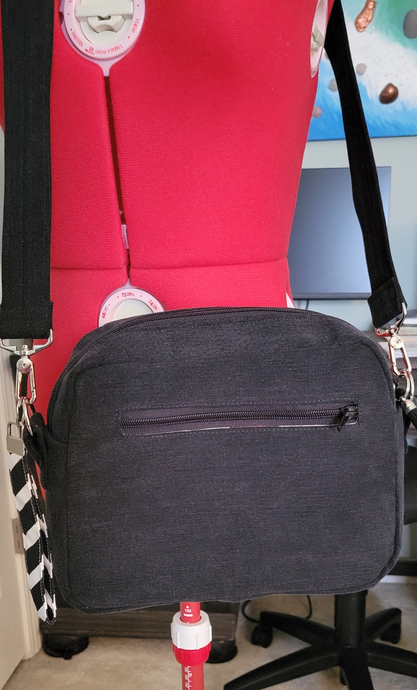 Signature Upcycled Denim Crossbody Bag
