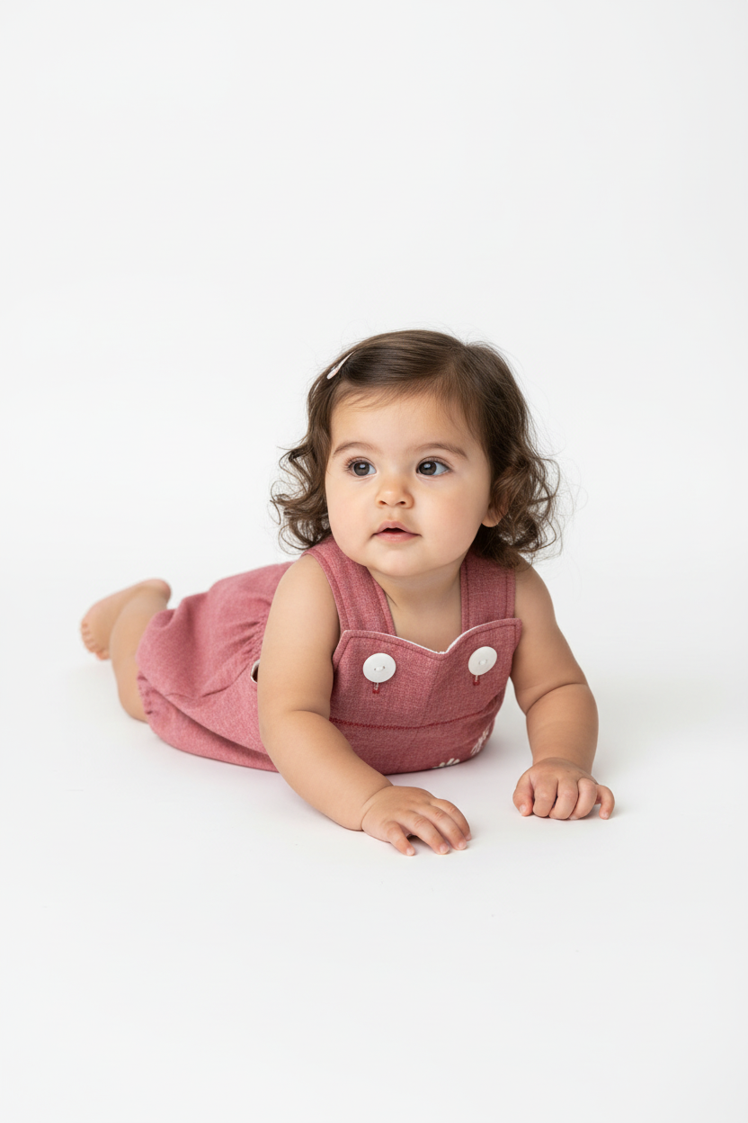 Hispanic Baby Girl in Elena Jumper
