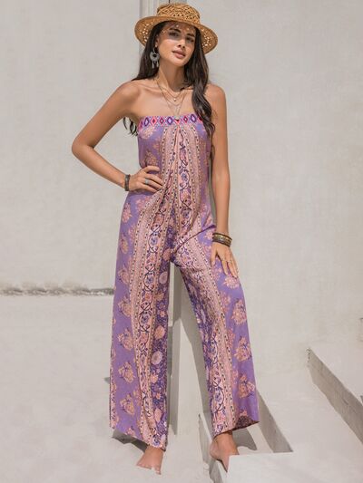 Boho Wide Leg Jumpsuit