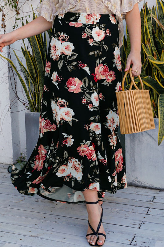 Roxie Plus Floral Maxi Skirt