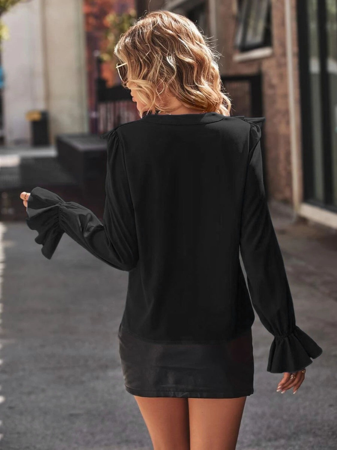 Ruffled Rose Blouse