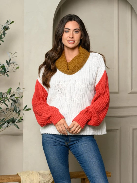 Fall Three Color Sweater