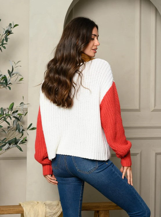 Fall Three Color Sweater