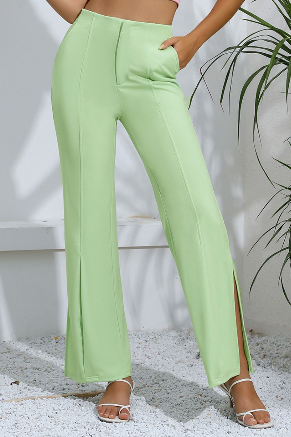 Mint Slit Pants