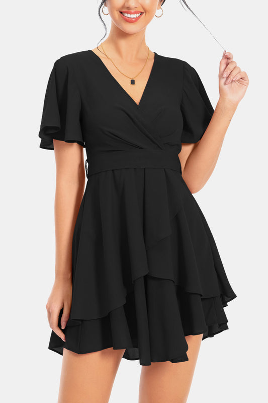 Myriam Flutter Sleeve Dress