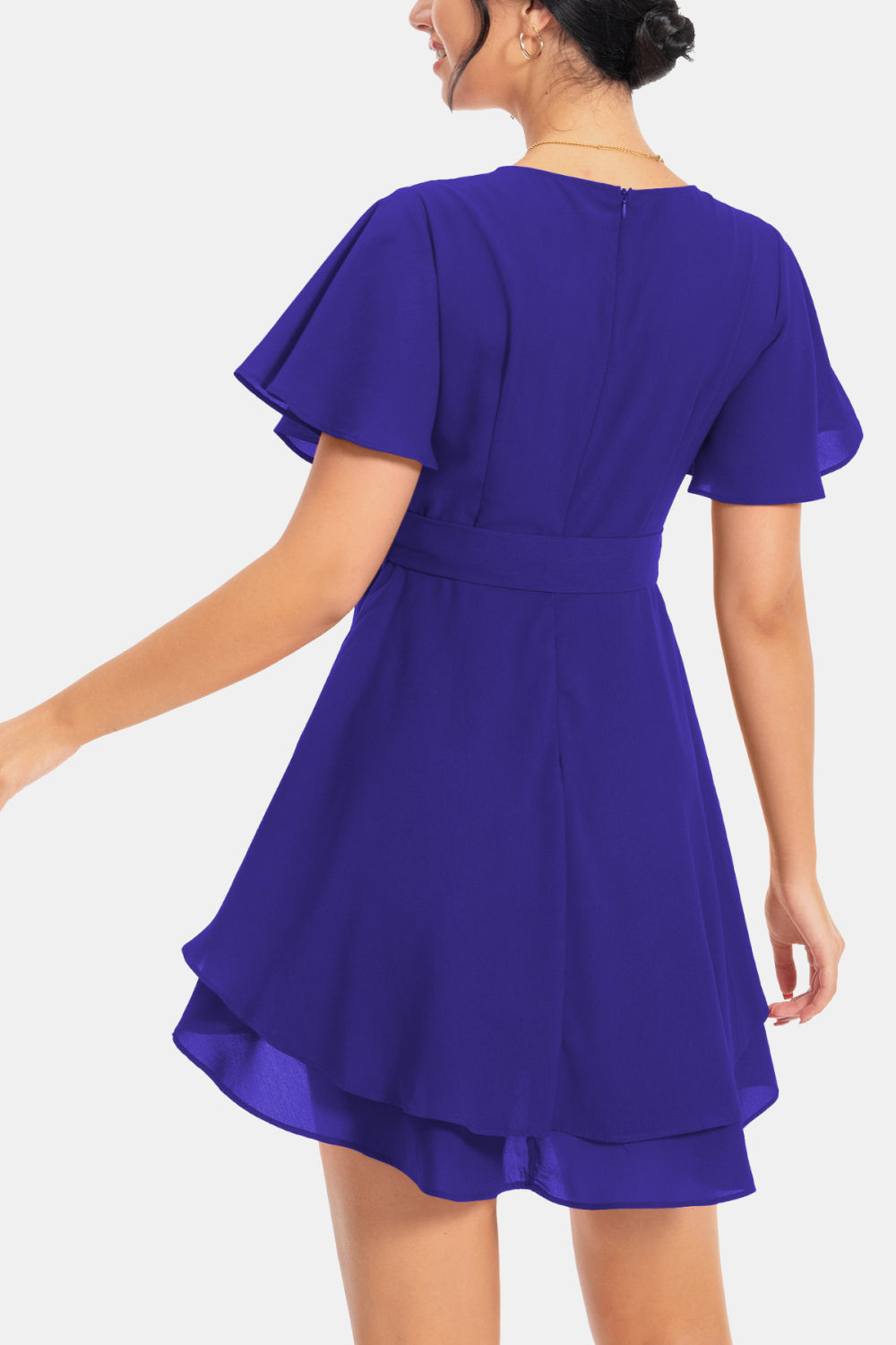 Myriam Flutter Sleeve Dress