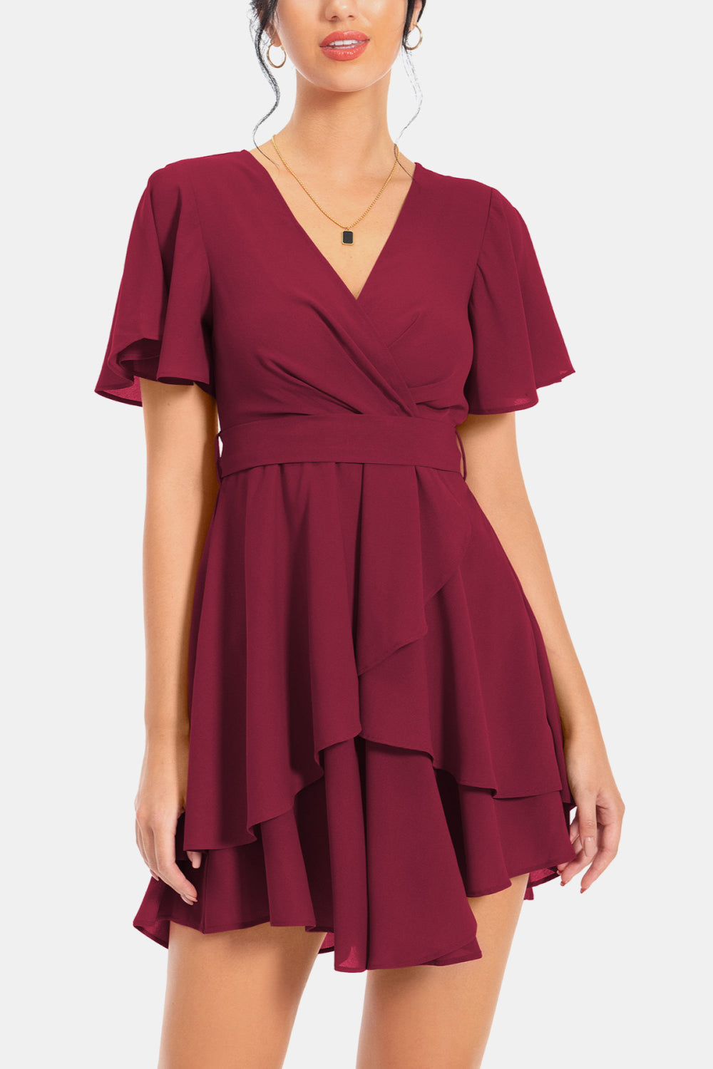 Myriam Flutter Sleeve Dress