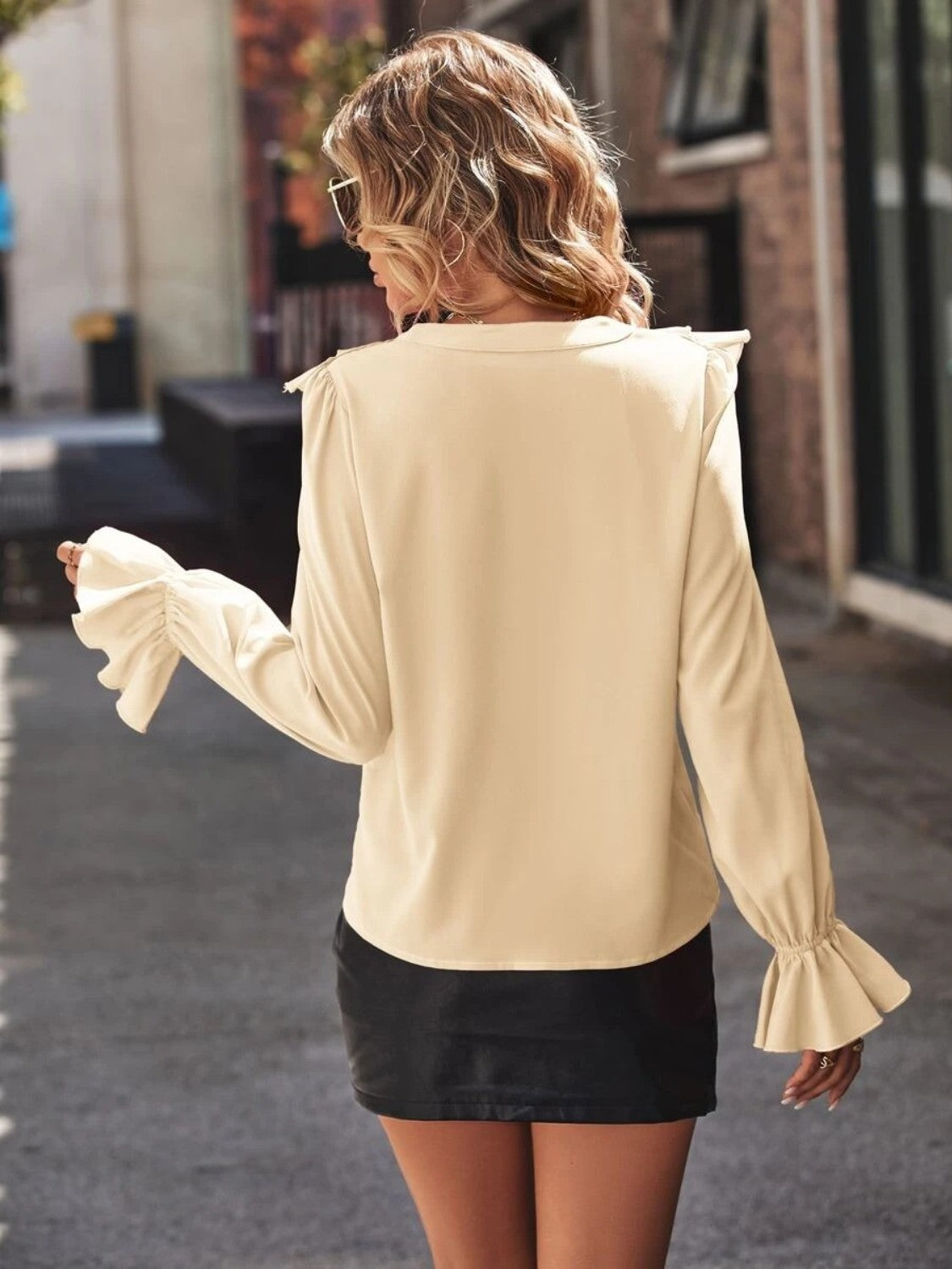 Ruffled Rose Blouse